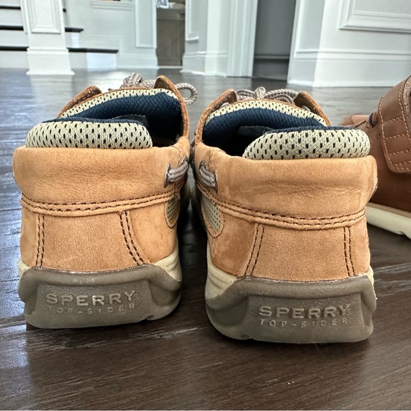 Boys brown dress shoes, from Sperrys and Carters, size 12 and 12.5. Like new! - Picture 2 of 8